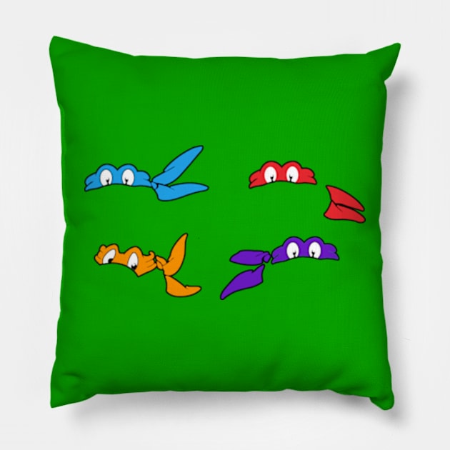 Ninja Turtles Masks Pillow by LuisP96