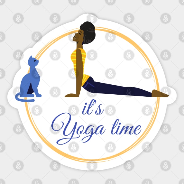 It's Yoga o' clock Yoga Stickers