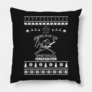 Merry Christmas FIREFIGHTER Pillow