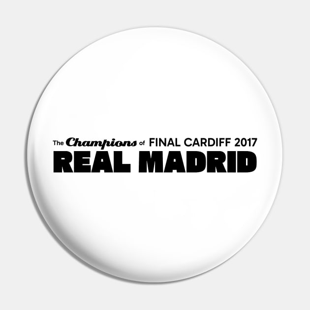 The Champions of Final Cardiff 2017; Real Madrid Pin by kindacoolbutnotreally