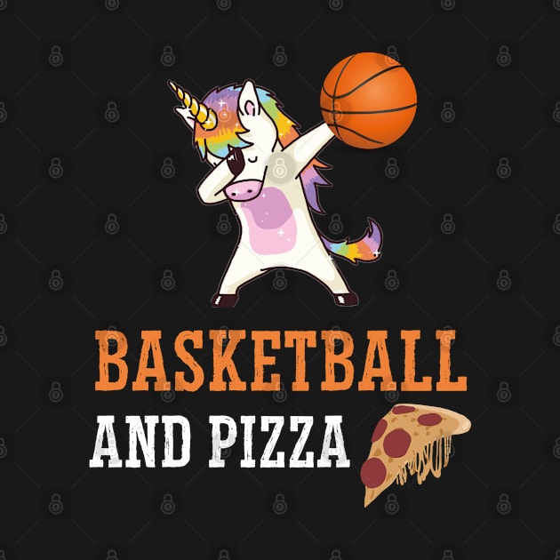 BasketBall and Pizza Dabbing Unicorn by madani04