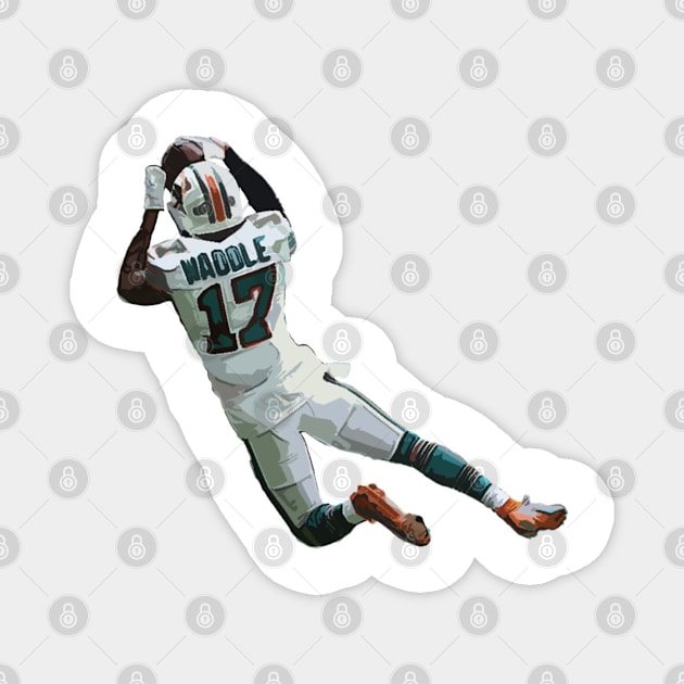 Jaylen Waddle Magnet by islandersgraphics