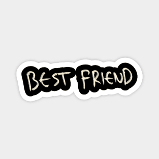 Hand Drawn Best Friend Magnet