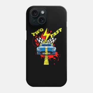 Birthday Two Fast 2 Year Old Racing Phone Case