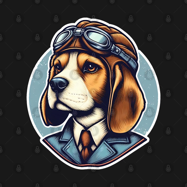 Beagle Pilot by k9-tee