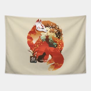 Kitsune Adventure Tapestry