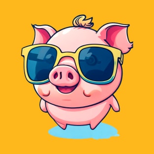 cute pig cartoon T-Shirt