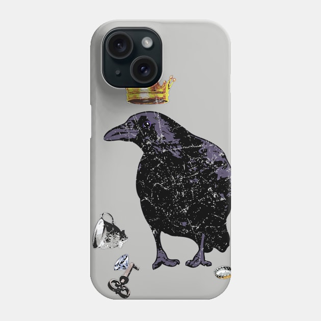 Raven King Phone Case by CritterLove