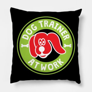 Dog Trainer At Work Pillow