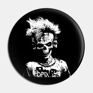 Punk DJ Skull Pin