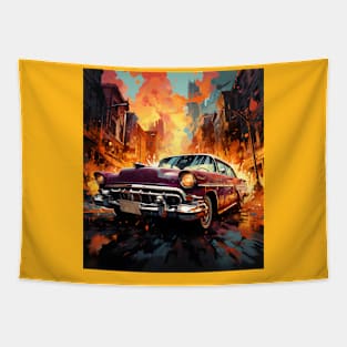 vintage classic car retro Tapestry