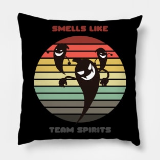 Sunset Ghosts / Smells Like Team Spirits Pillow