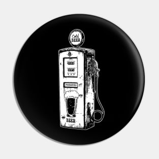 Cold Beer-Gas Pump-Fuel-Gasoline-Humor-Joke Pin