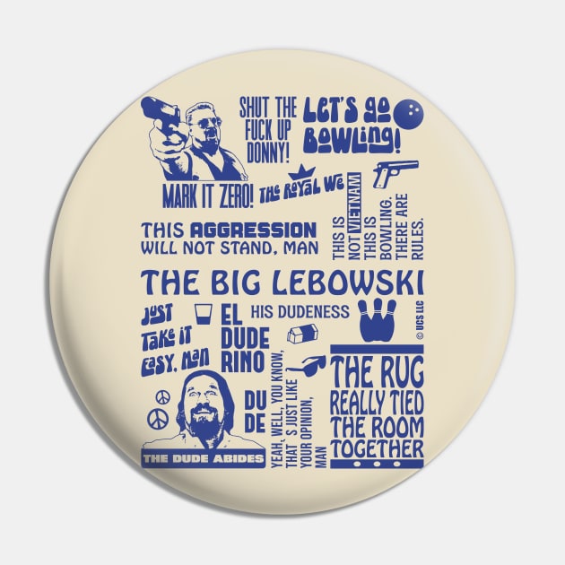 The Big Lebowski Quotes Pin by Zen Cosmos Official