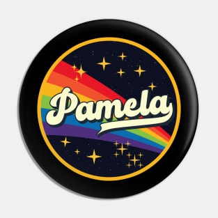 Pamela // Rainbow In Space Vintage Style Pin