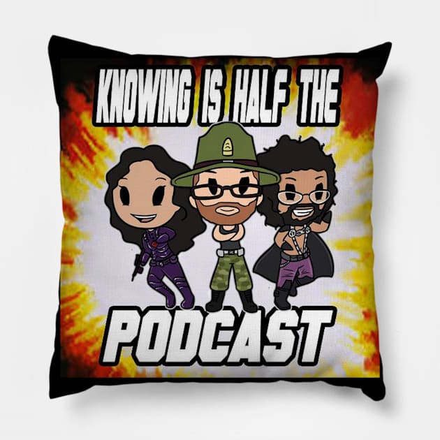 Knowing is Half the Podcast Season 2 Logo Pillow by Knowing is Half the Podcast