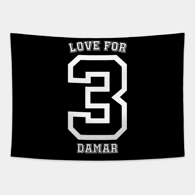 Love For Damar v4 Tapestry by Emma