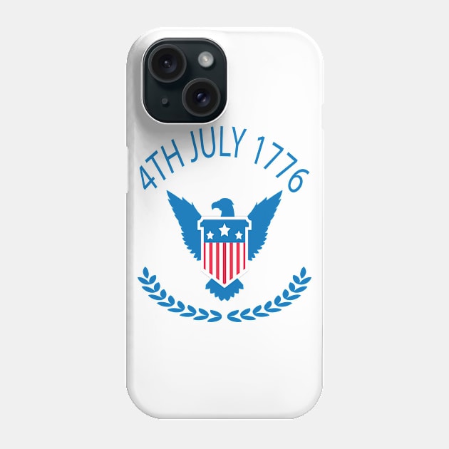 America Eagle 4th of July 1776 Phone Case by JevLavigne