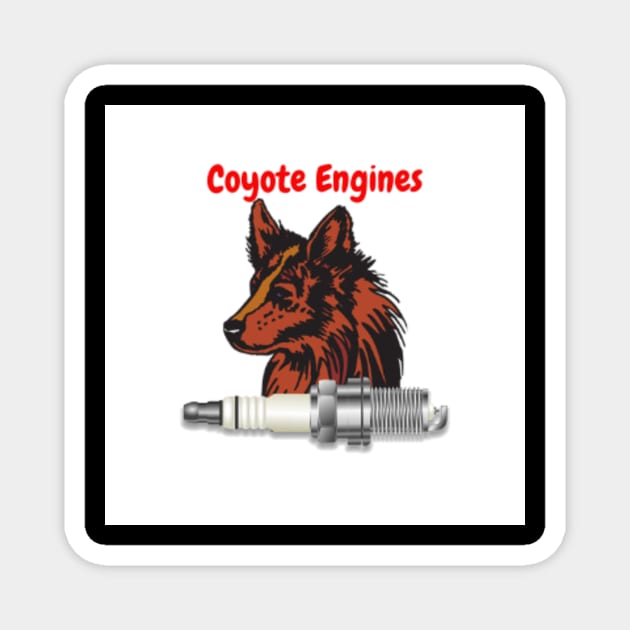 Coyote Engines Magnet by With Pedals