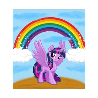 little pony with a rainbow T-Shirt