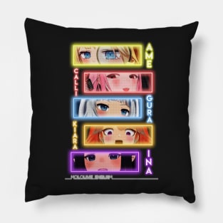 Hololive English Neon Amelia, Calliope, Gura, Kiara, Ina'nis Pillow