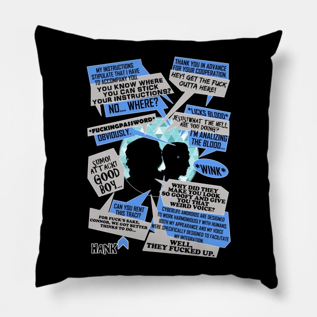 Hank&Connor Pillow by KanaHyde