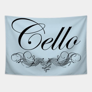 Cello Script Tapestry