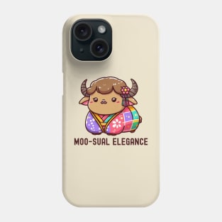 Cow in Elegance in Highland Phone Case