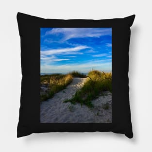 Path to the beach Pillow