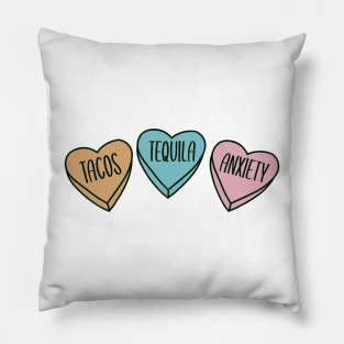 Tacos Tequila Anxiety Pillow