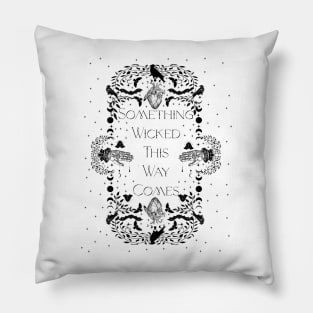 Shakespeare Quote Fortune Teller Gothic Celestial Halloween Art Pillow