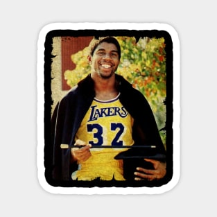 Magic Johnson in Lakers Magnet