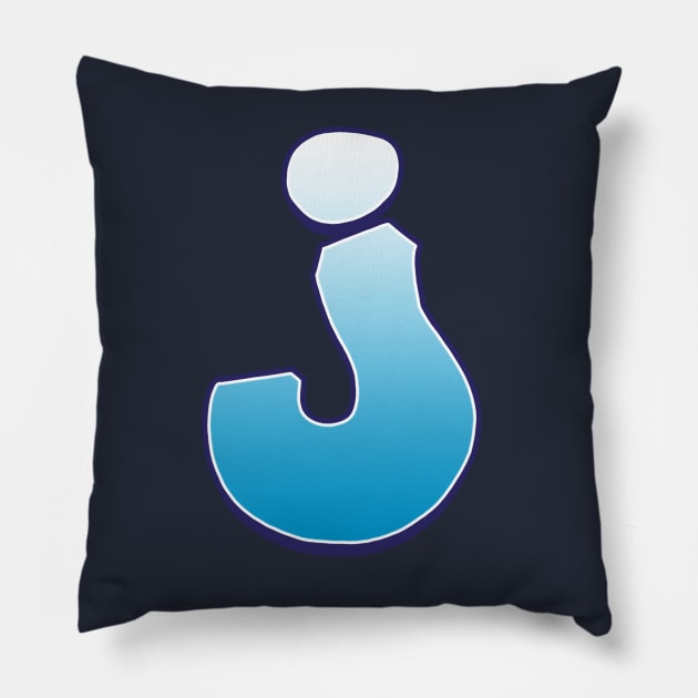 J - Blue Pillow by Dmitri