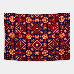 Ajrak Traditional Pattern Tapestry