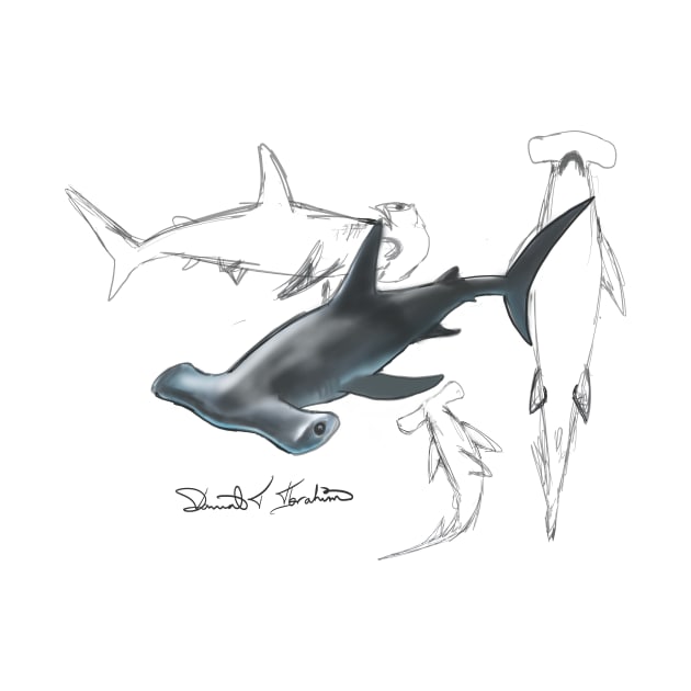 Hammerhead Shark by dtipaints