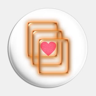 LOVE in 3D Pin