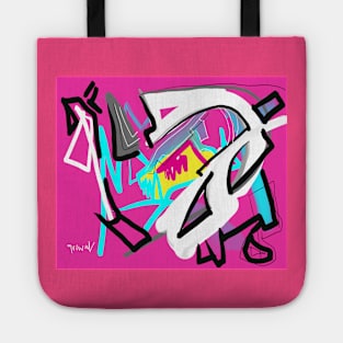 Pink abstract Tote