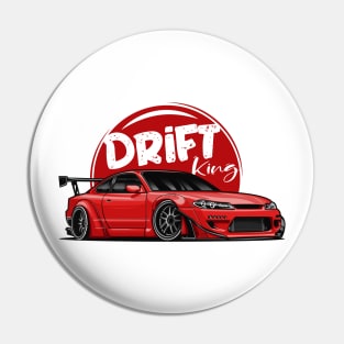 Silvia S15 Drift King (Red) Pin