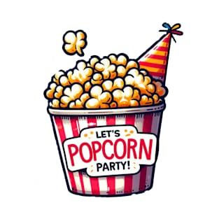 Popcorn Party - Printed T-Shirt