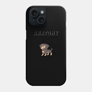 Dachshund Doxie Wiener Anatomy Of A Dachshund Phone Case