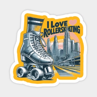 Roller Skating Magnet