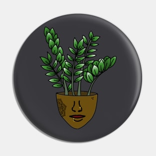 Plant People With Face Tattoos and Piercings, Dark Skin Pin