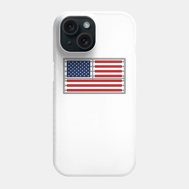 Plastic Sprue scale model american flag Classic Phone Case by GraphGeek