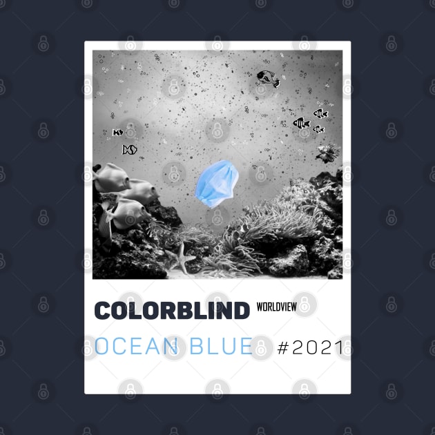 OCEAN BLUE - white card  by COLORBLIND WorldView by DREAM SIGNED Collection