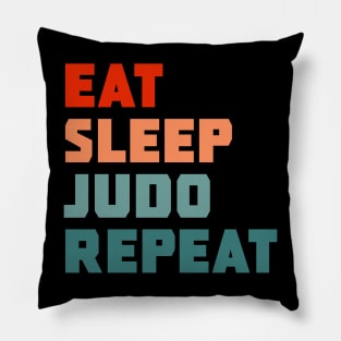 Eat Sleep Judo Repeat Pillow