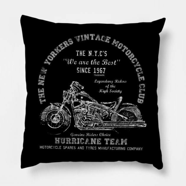 motorcycle club Pillow by hayr pictures