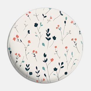 Floral Pattern Minimalistic: Delicate Petal Abstraction Pin