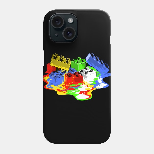 Melting Bricks Phone Case by Zascanauta