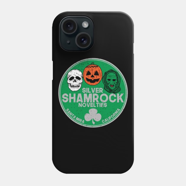 Silver Shamrock Masks Phone Case by SuperEdu