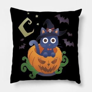 pumpkin cat Pillow